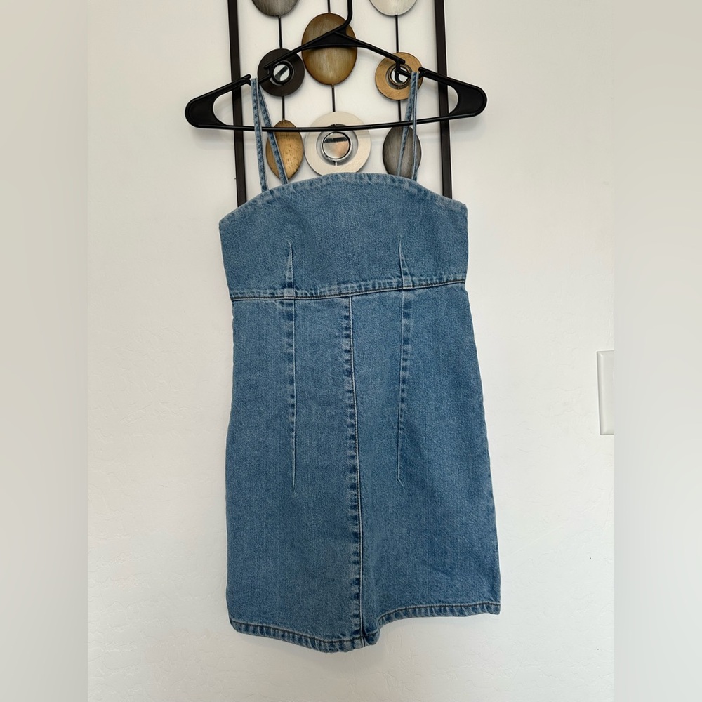 Topshop Blue Sheath Mini Dress Sleeveless